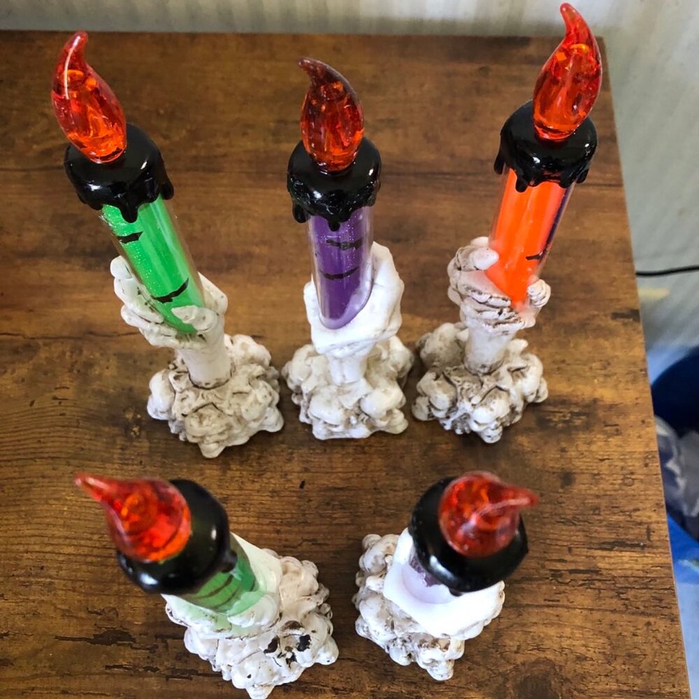 Halloween Ghost Hand Flameless Candle LED Light Bundle of 15